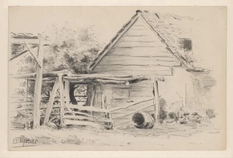 Boerderijtje, voorheen aan de Ziepsche weg, Arnhem Wall Art by Pieter H.J.J. Ras - High-Resolution Digital Print