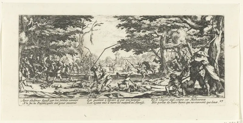 Boeren nemen wraak op soldaten Wall Art by Michel de Marolles - High-Resolution Digital Print