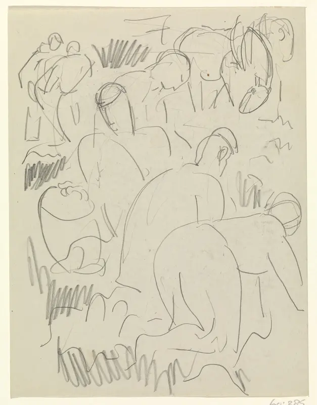 Boeren werken op het land Wall Art by Leo Gestel - High-Resolution Digital Print