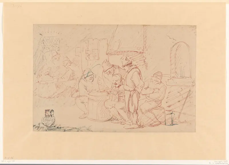 Boerengezelschap Wall Art by Egbert van Heemskerck (I) - High-Resolution Digital Print