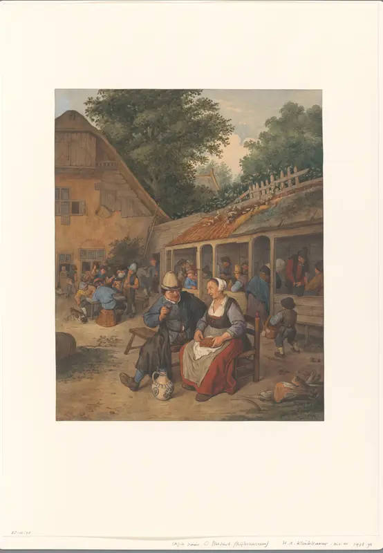 Boerenherberg Wall Art by Hendrik Abraham Klinkhamer - High-Resolution Digital Print