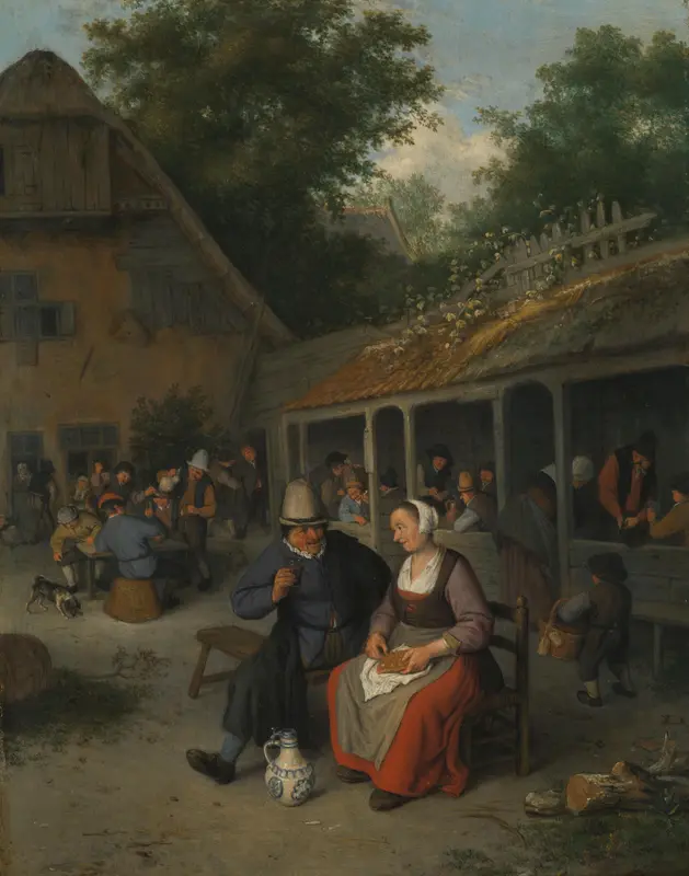 Boerenherberg Wall Art by Cornelis Dusart - High-Resolution Digital Print