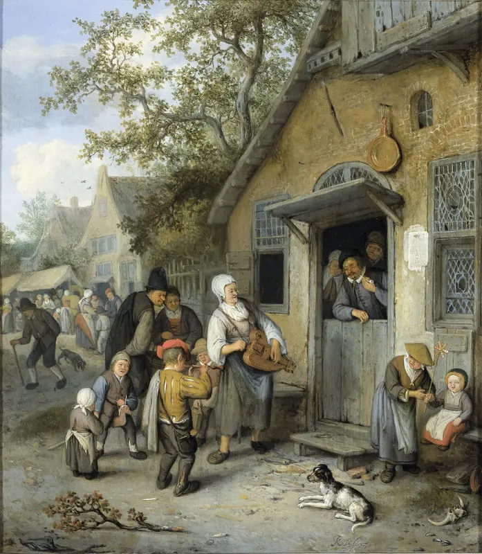 Boerenkermis Wall Art by Cornelis Dusart - High-Resolution Digital Print