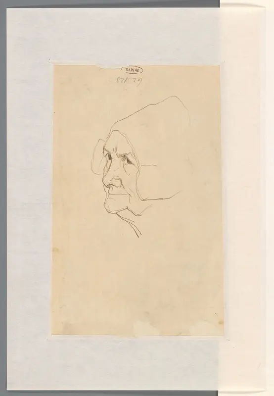 Boerenvrouw met kap, naar links Wall Art by Jan Veth - High-Resolution Digital Print