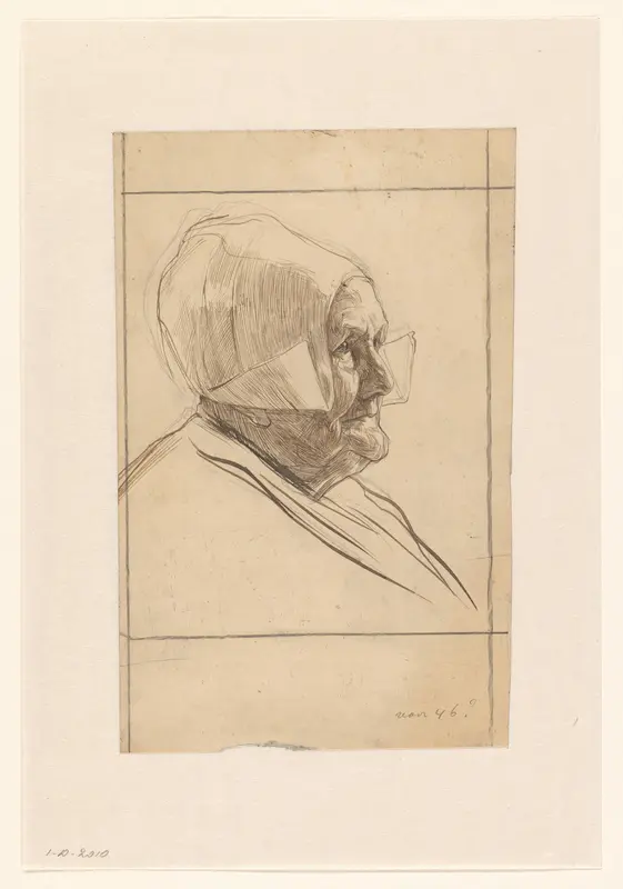 Boerenvrouw met kap, naar rechts Wall Art by Jan Veth - High-Resolution Digital Print