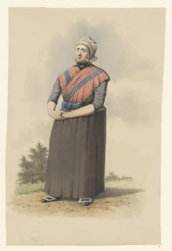 Boerin uit Staphorst Wall Art by Johan Martinus Anthon Rieke - High-Resolution Digital Print