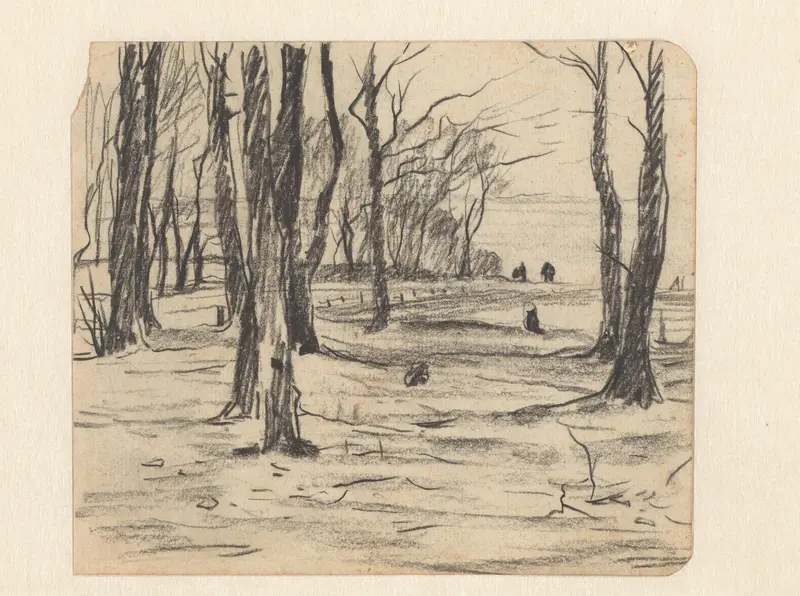 Bomen in winterlandschap Wall Art by Willem Witsen - High-Resolution Digital Print