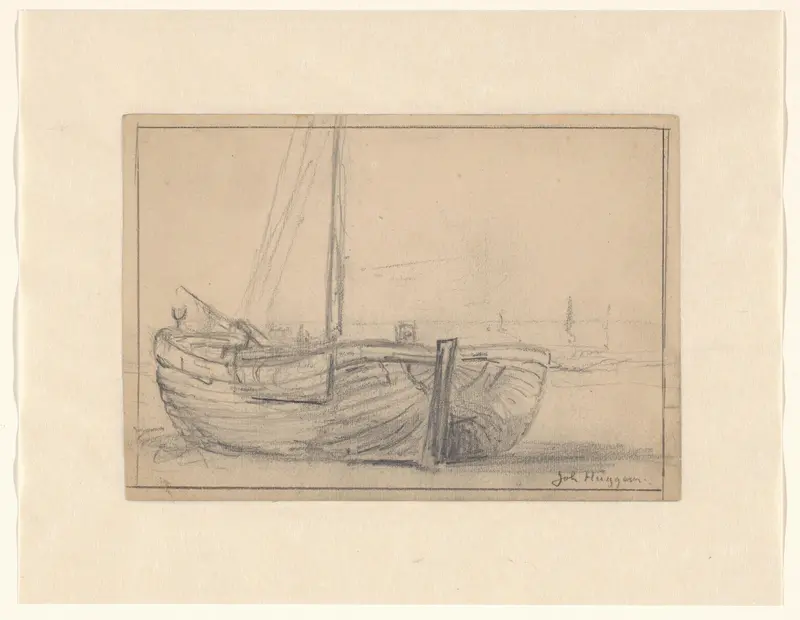 Bomschuit op het strand Wall Art by Unknown - High-Resolution Digital Print