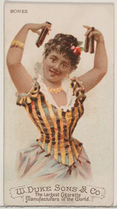 Bones, from the Musical Instruments series (N82) for Duke brand cigarettes Wall Art by W. Duke, Sons & Co. - High-Resolution Digital Print