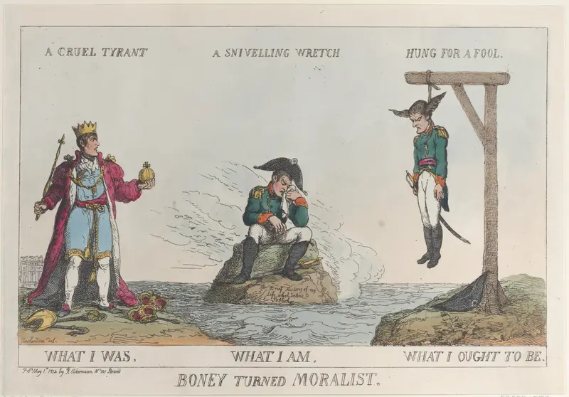 Boney Turned Moralist Wall Art by Thomas Rowlandson - High-Resolution Digital Print