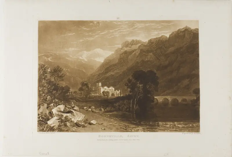 Bonneville, plate 64 from Liber Studiorum