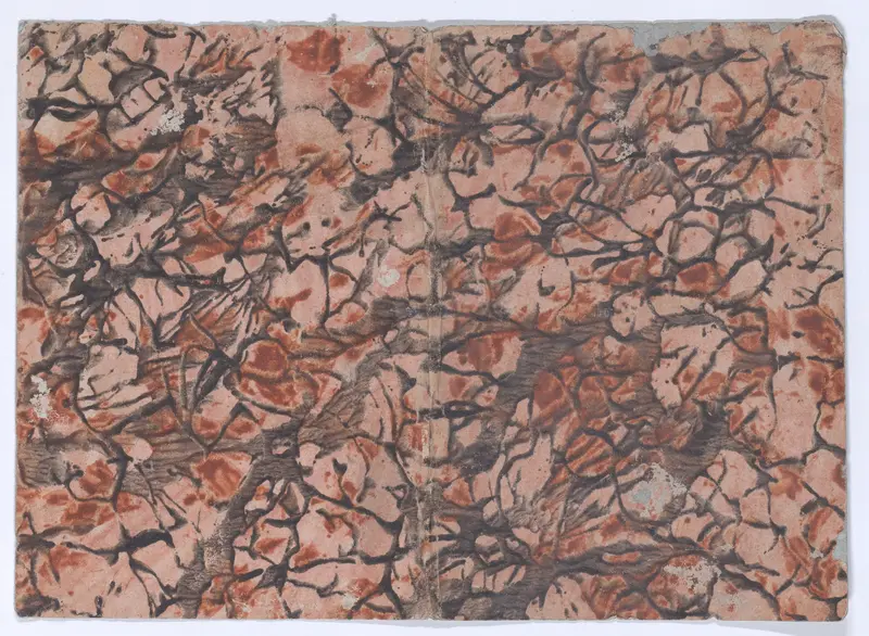 Book cover with marbled pattern Wall Art by Anonymous - High-Resolution Digital Print