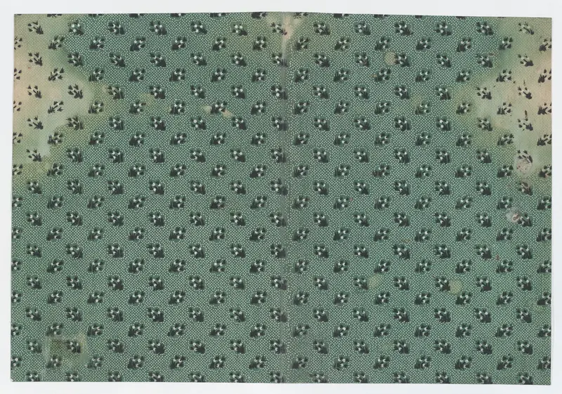 Book cover with overall dot design with bouquets Wall Art by Anonymous - High-Resolution Digital Print