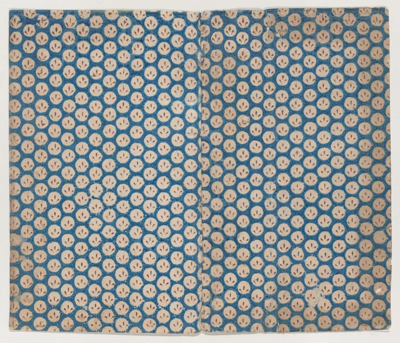 Book cover with overall pattern of three lines within circles Wall Art by Anonymous - High-Resolution Digital Print