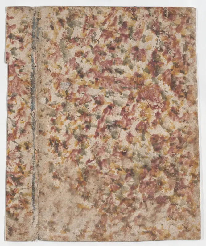 Book cover with overall splotchy pattern Wall Art by Anonymous - High-Resolution Digital Print
