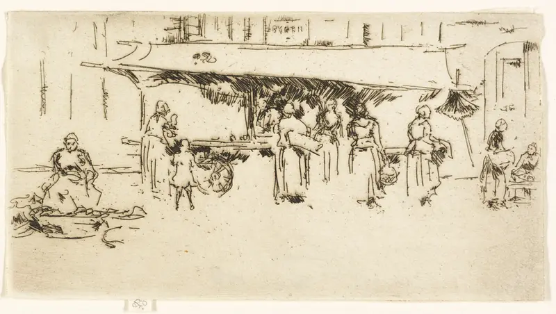 Booth, Market Place, Loches