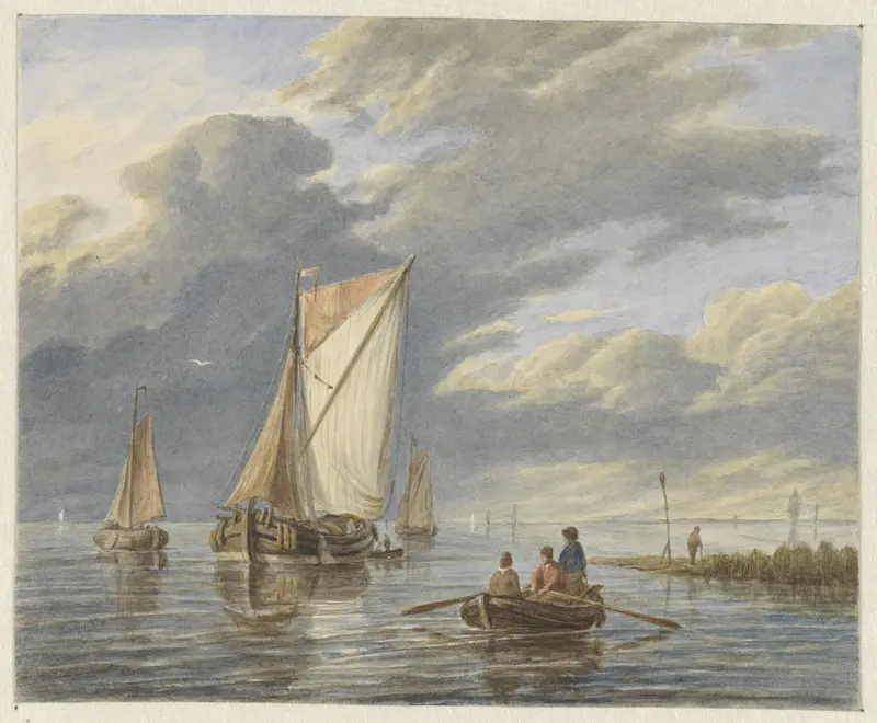 Bootjes op het water Wall Art by Matthijs Maris - High-Resolution Digital Print