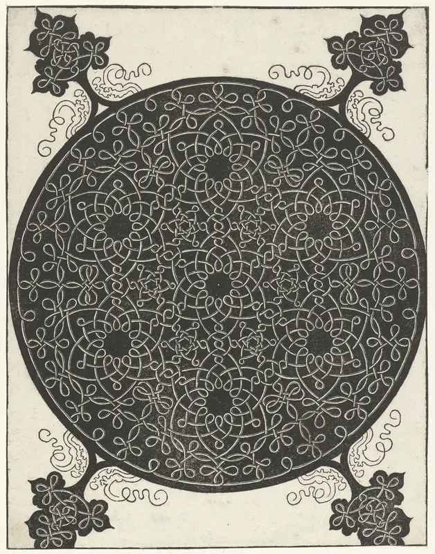Borduurvoorbeeld met zeven bloemvormige motieven Wall Art by Albrecht Dürer - High-Resolution Digital Print
