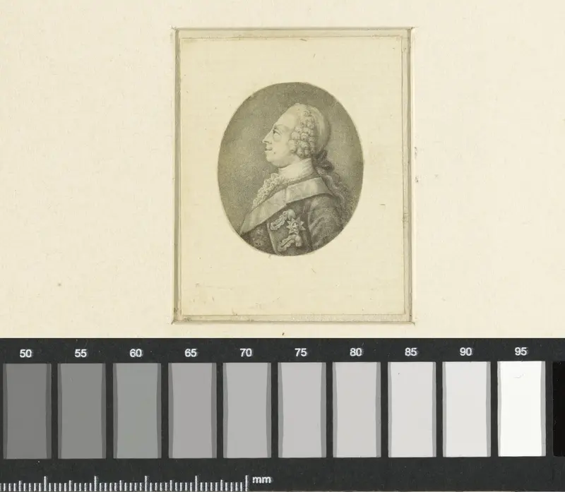 Borstbeeld in ovaal van George III van Engeland Wall Art by anonymous - High-Resolution Digital Print