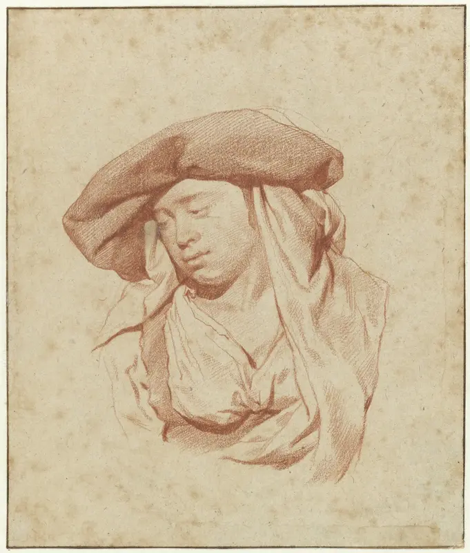 Borstbeeld van een vrouw Wall Art by Cornelis Pietersz. Bega - High-Resolution Digital Print