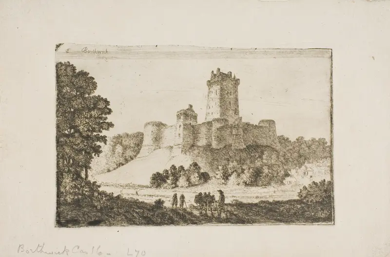 Borthwick Castle Wall Art by John Clerk of Eldin - High-Resolution Digital Print