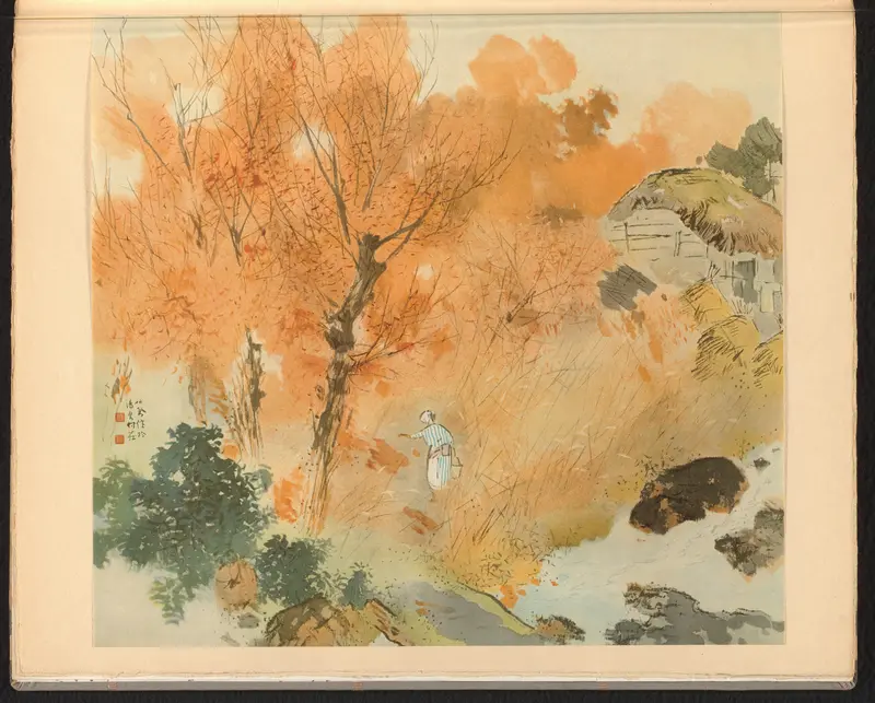 Bos in herfstkleuren Wall Art by Unknown - High-Resolution Digital Print