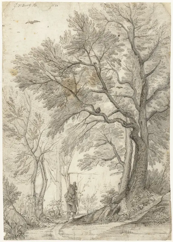 Bos van de Villa Madama buiten Rome Wall Art by Unknown - High-Resolution Digital Print
