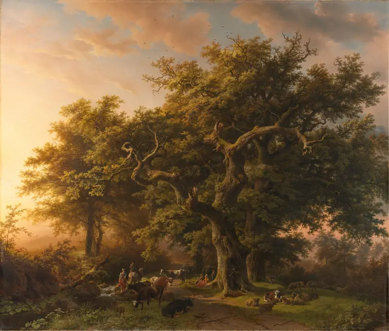 Bosgezicht Wall Art by Barend Cornelis Koekkoek - High-Resolution Digital Print