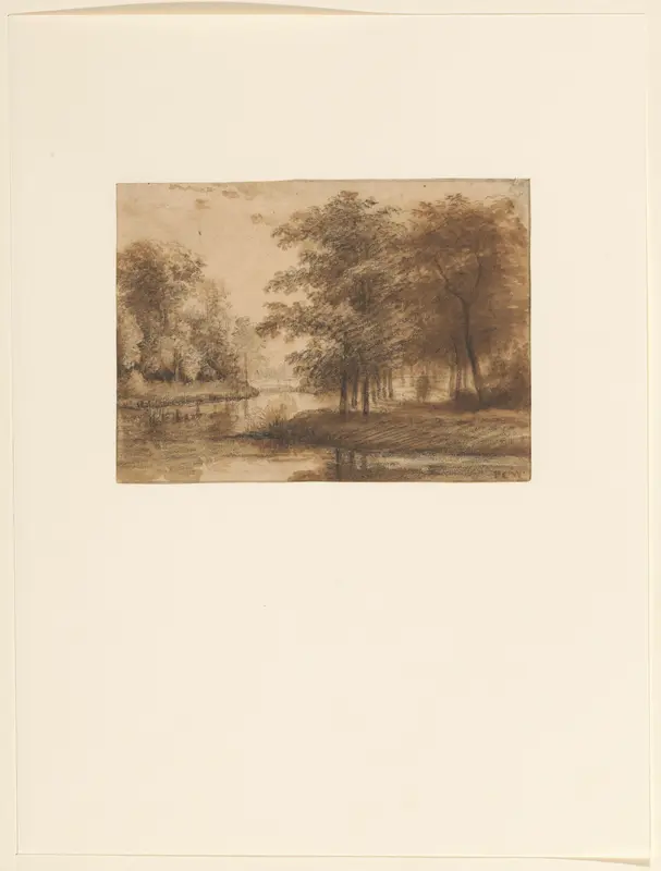 Bosgezicht met water te Haarlem Wall Art by George Pieter Westenberg - High-Resolution Digital Print