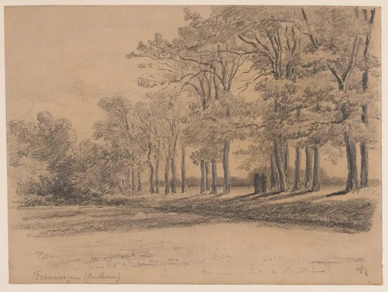 Bosgezicht te Frenswegen bij Bentheim Wall Art by Carel Nicolaas Storm van 's-Gravesande - High-Resolution Digital Print