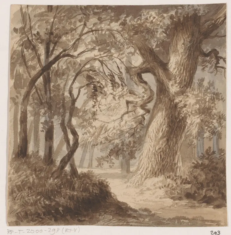 Boslandschap Wall Art by Johannes Tavenraat - High-Resolution Digital Print