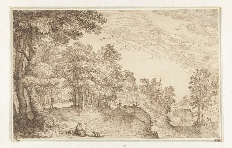 Boslandschap Wall Art by Claes Jansz. Visscher (II) - High-Resolution Digital Print