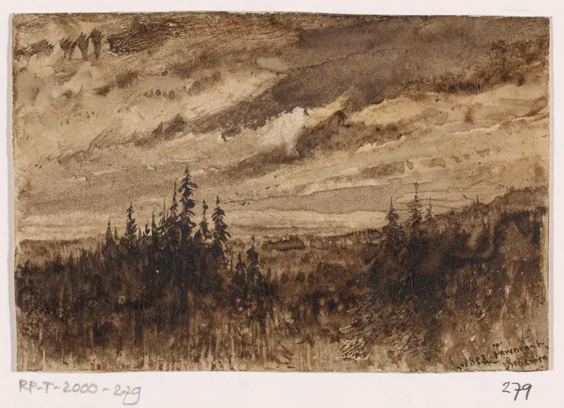 Boslandschap in Bohemen Wall Art by Unknown - High-Resolution Digital Print