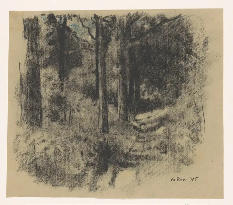 Bospad in Elswout in Overveen Wall Art by Unknown - High-Resolution Digital Print
