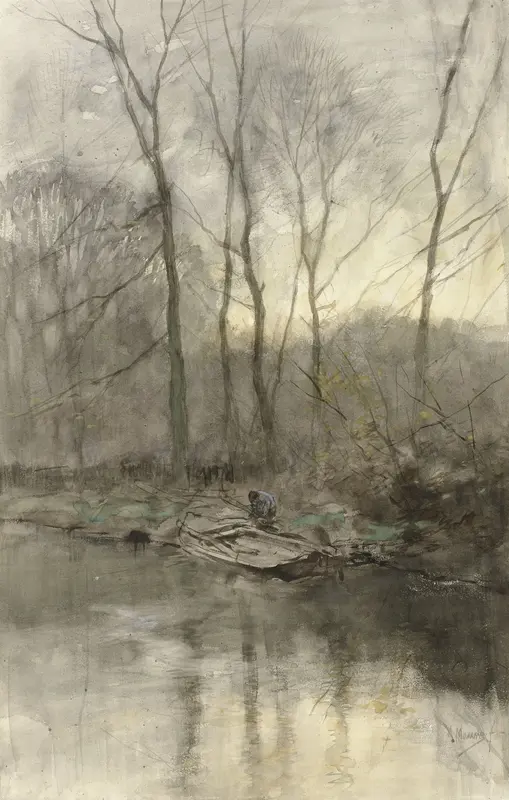 Bosrand aan het water Wall Art by Unknown - High-Resolution Digital Print