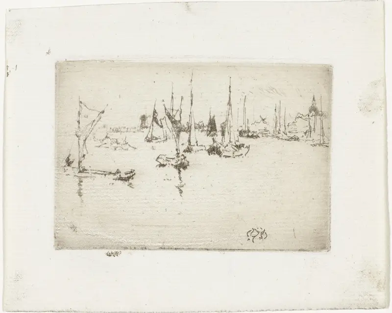 Boten bij Dordrecht Wall Art by Unknown - High-Resolution Digital Print