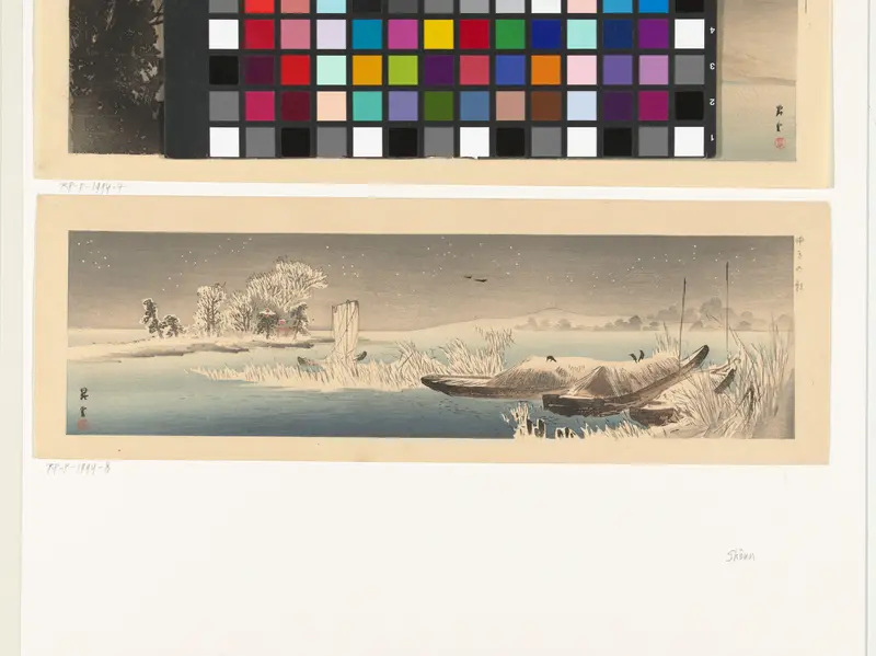 Boten in de sneeuw Wall Art by Unknown - High-Resolution Digital Print