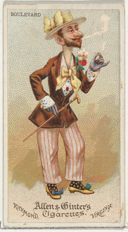 Boulevard, from World's Dudes series (N31) for Allen & Ginter Cigarettes Wall Art by Allen & Ginter - High-Resolution Digital Print