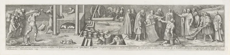 Bouw van de Sint-Pietersbasiliek Wall Art by Unknown artist - High-Resolution Digital Print