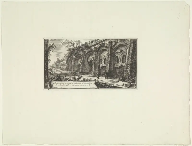 Bouwwerk met bogen in de Albaanse Heuvels Wall Art by Unknown - High-Resolution Digital Print