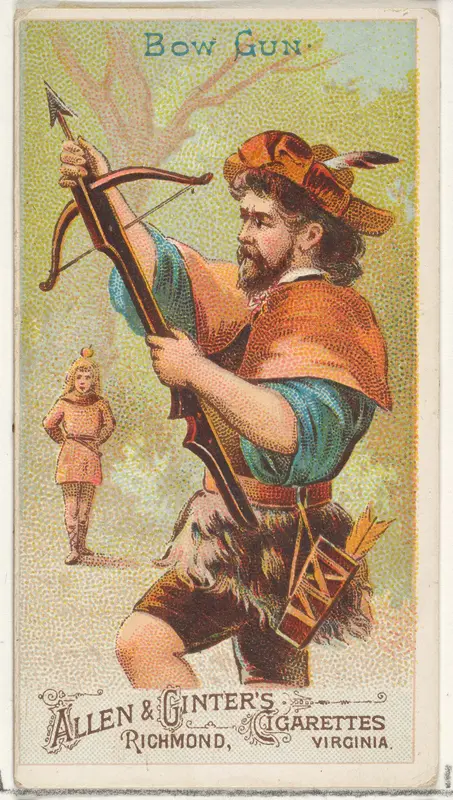 Bow Gun, from the Arms of All Nations series (N3) for Allen & Ginter Cigarettes Brands Wall Art by Allen & Ginter - High-Resolution Digital Print
