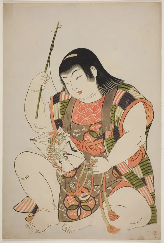 Boy as Hotei, from an untitled series of children as the Seven Gods of Good Fortune