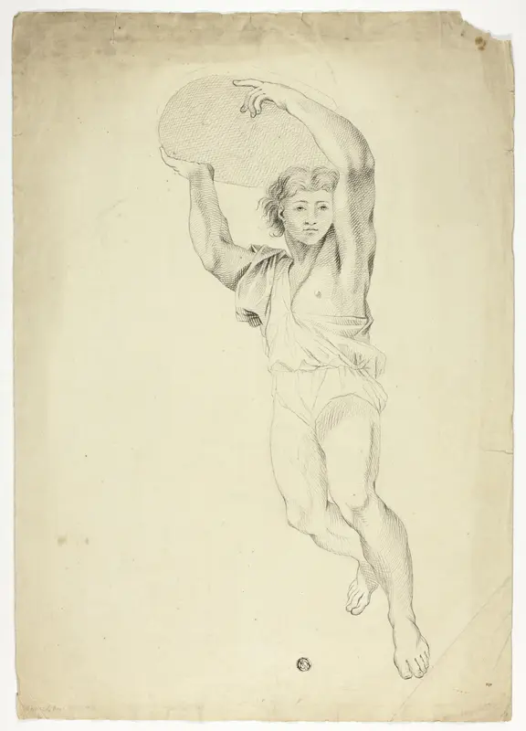 Boy Carrying Weight Wall Art by Charles Le Brun - High-Resolution Digital Print