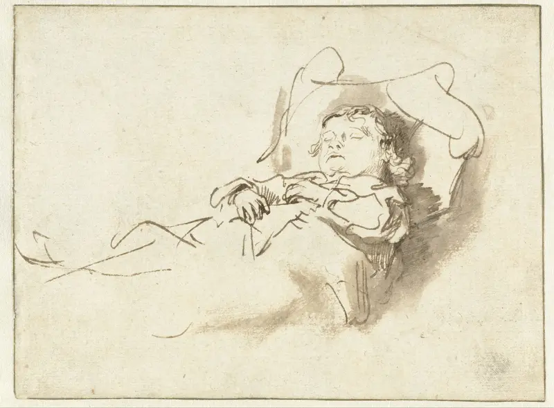 Boy Sleeping Wall Art by Unknown - High-Resolution Digital Print