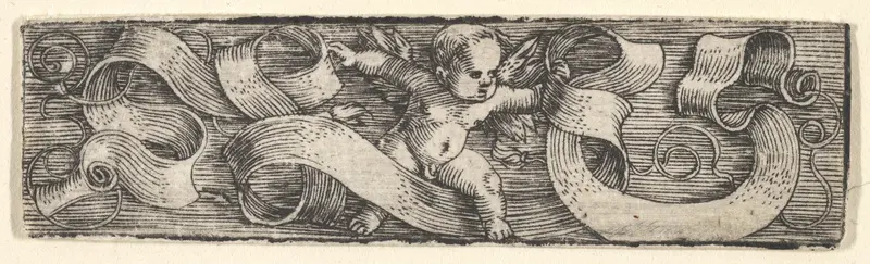 Boy Stepping to the Right over Banderoles Wall Art by Barthel Beham - High-Resolution Digital Print