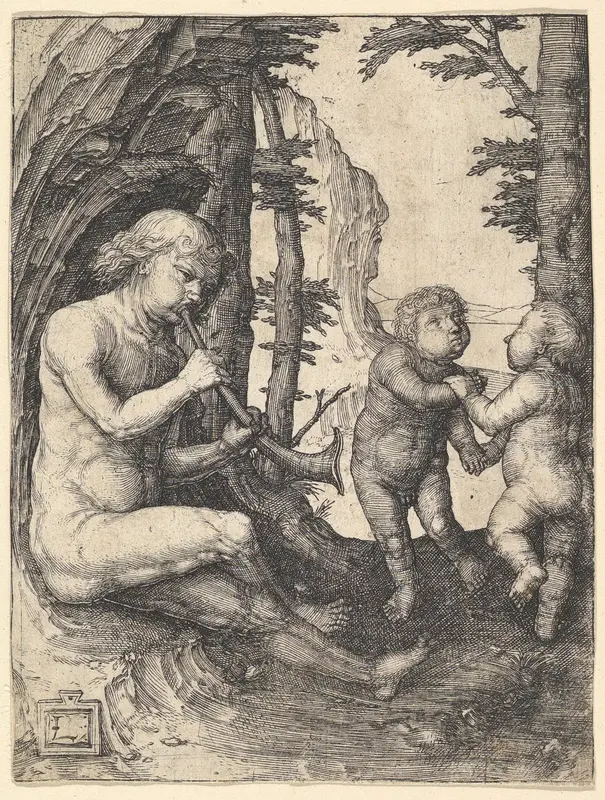 Boy with a Trumpet Wall Art by Lucas van Leyden - High-Resolution Digital Print