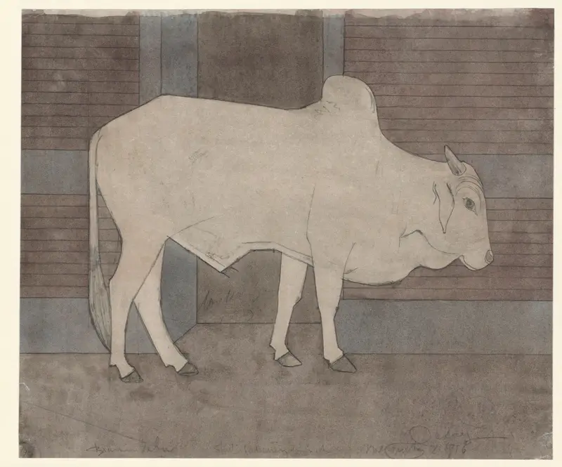 Brahmaanse zebu Wall Art by Samuel Jessurun de Mesquita - High-Resolution Digital Print