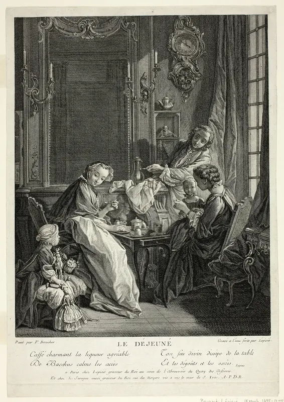 Breakfast Wall Art by François Bernard Lépicié - High-Resolution Digital Print