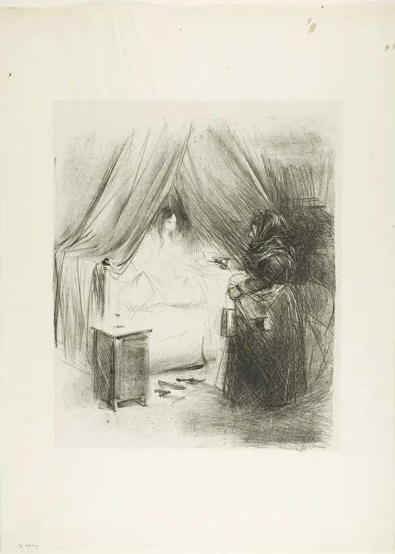 Breakfast (vertical plate) Wall Art by Jean Louis Forain - High-Resolution Digital Print