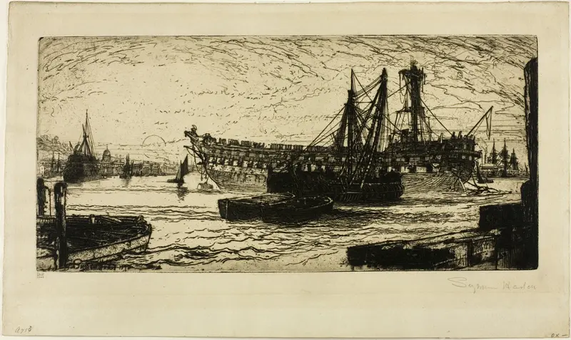 Breaking Up of the Agamemnon, No. 1 Wall Art by Francis Seymour Haden - High-Resolution Digital Print